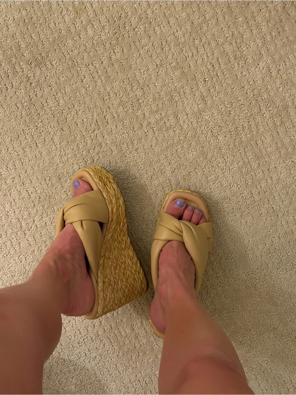 Marc Fisher Slide Espadrilles in Beige